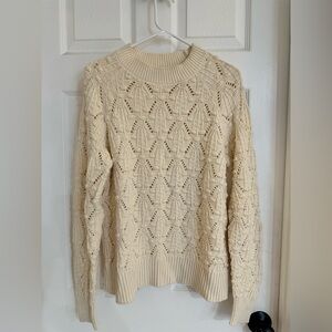 Hazel Cream Textured Knit Sweater